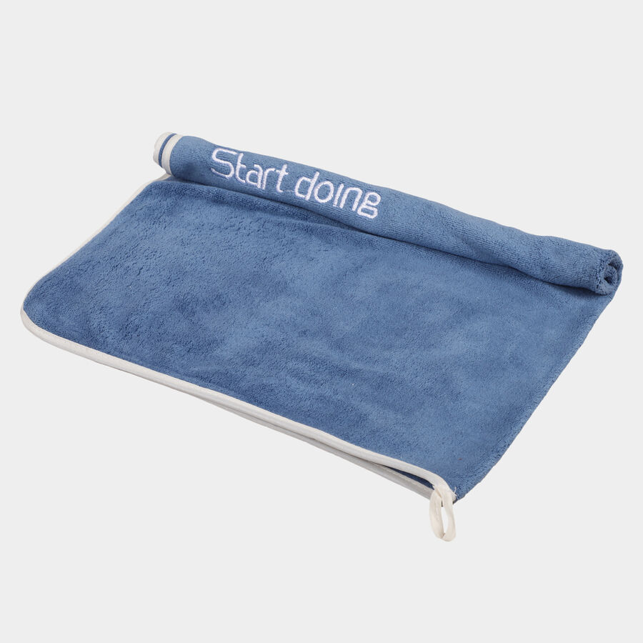 250 GSM Blue Polyester Gym Towel, , large image number null