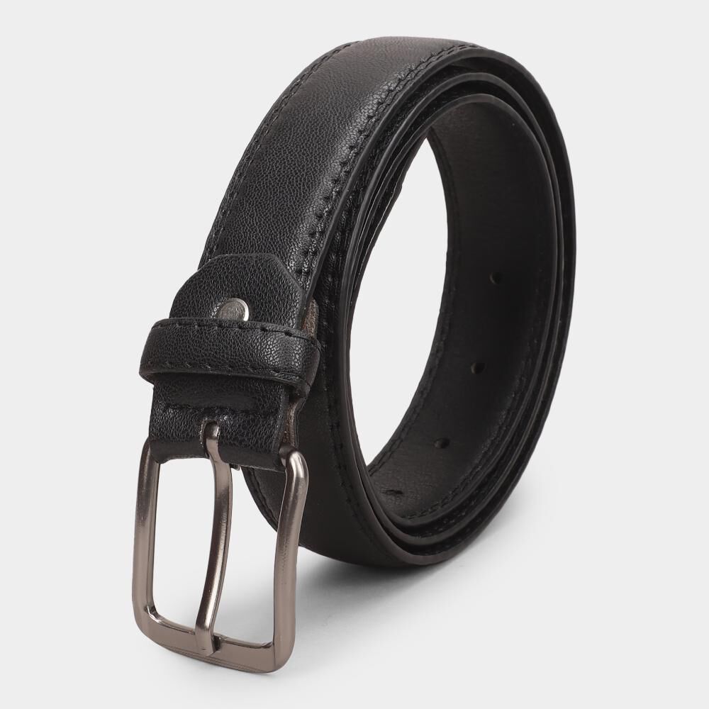 Black Tie                         Men's Black PU Formal Belt