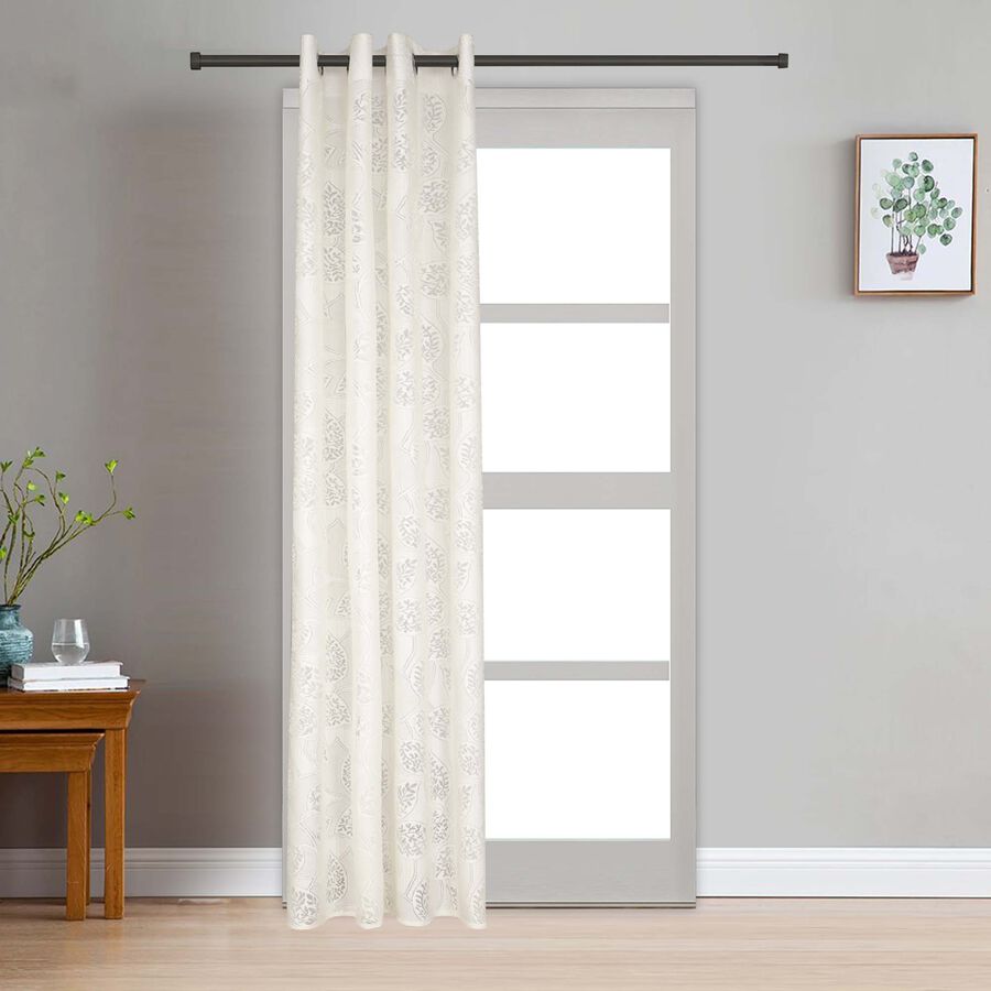 7ft. Cream Microfiber Door Curtain, , large image number null