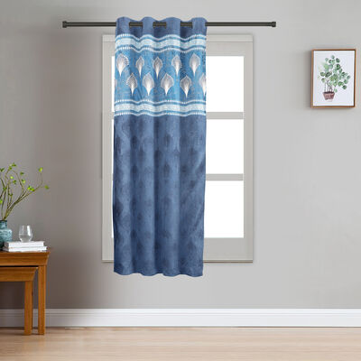5ft. Dark Blue Polyester Curtain