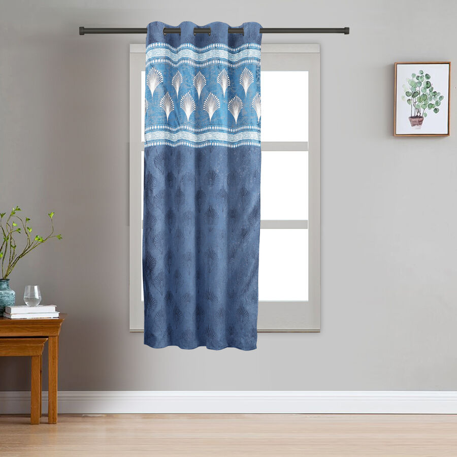 5ft. Dark Blue Polyester Curtain, , large image number null