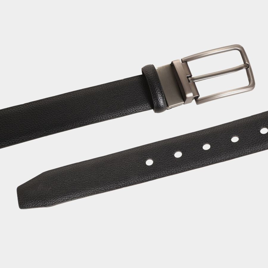 Men's Black Polyurethane Formal Belt, , large image number null