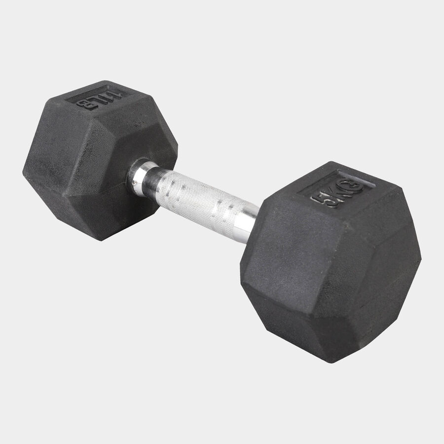 Hex Metal Dumbbell- 5 kg, , large image number null
