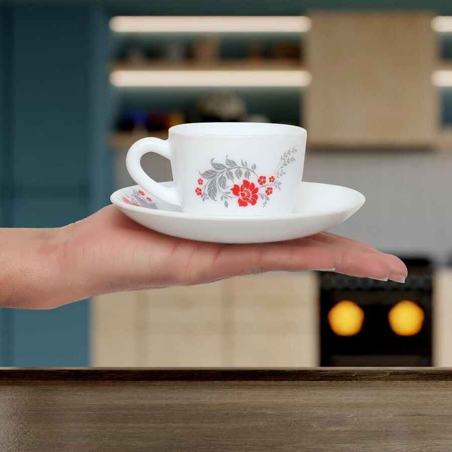 130 ml Opalware Cup & Saucer Set, , large image number null