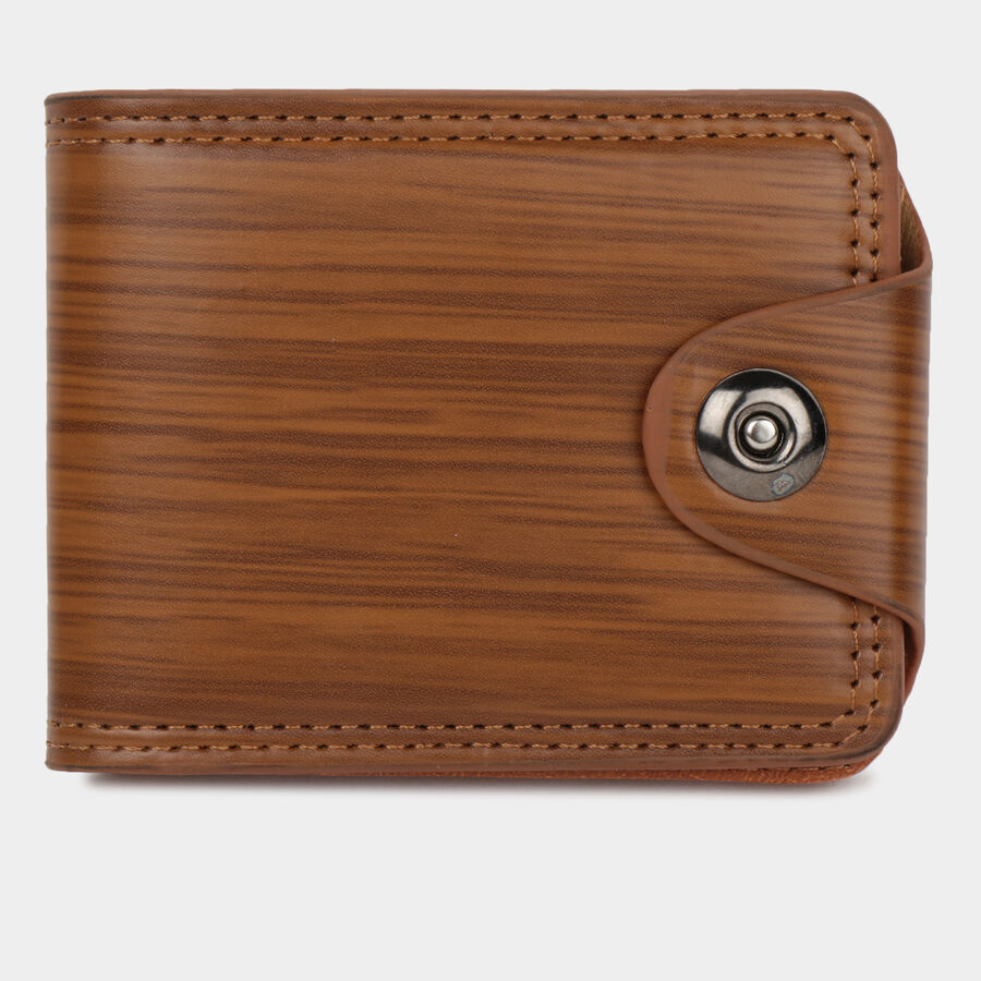 Men PU Brown Wallet, , large image number null