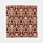Red Floral Embroidered Cushion Cover, , small