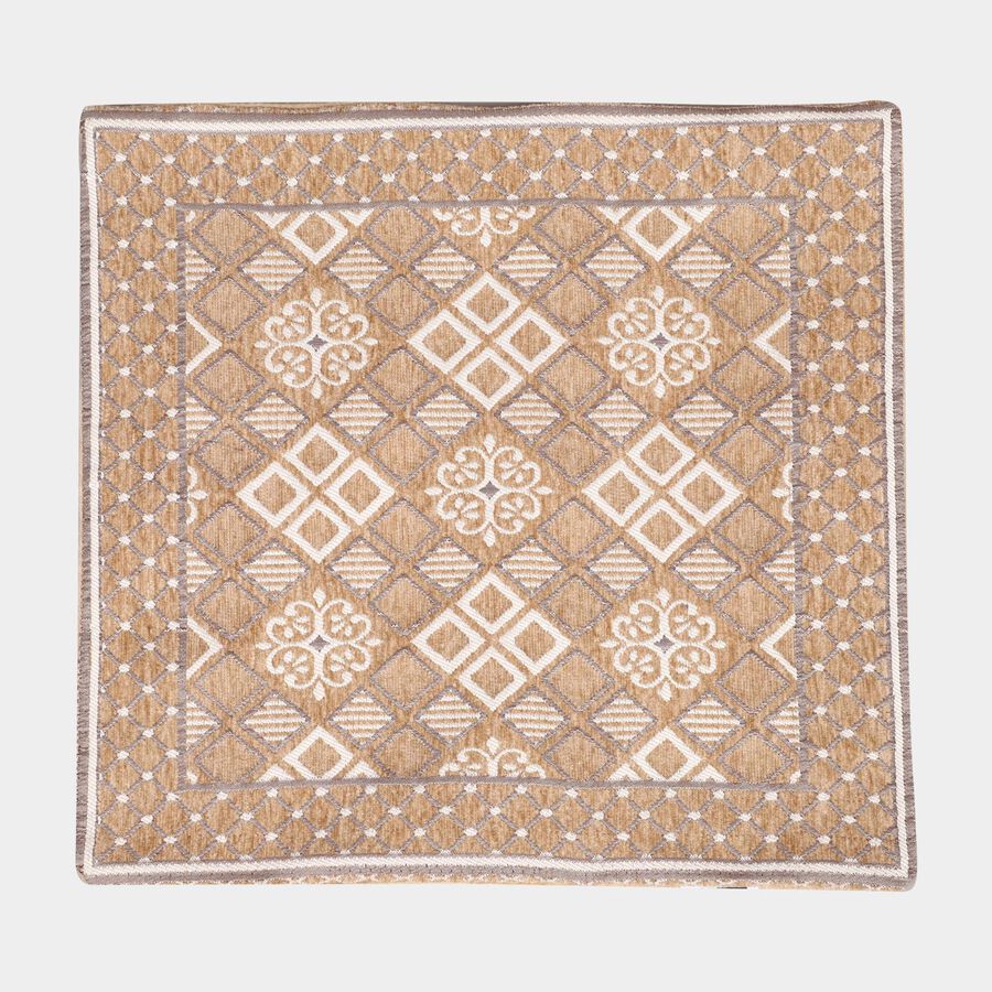 Beige Polyester Cushion Cover, , large image number null