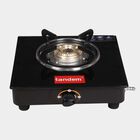 Steel Body Gas Stove With Decorative Glass Top & Brass Burner , , small image number null