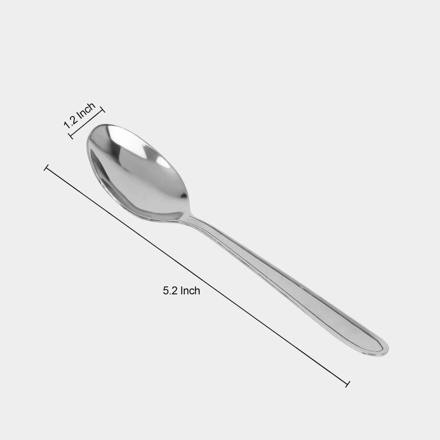 Set of 4 Stainless Steel Tea Spoons, , large image number null