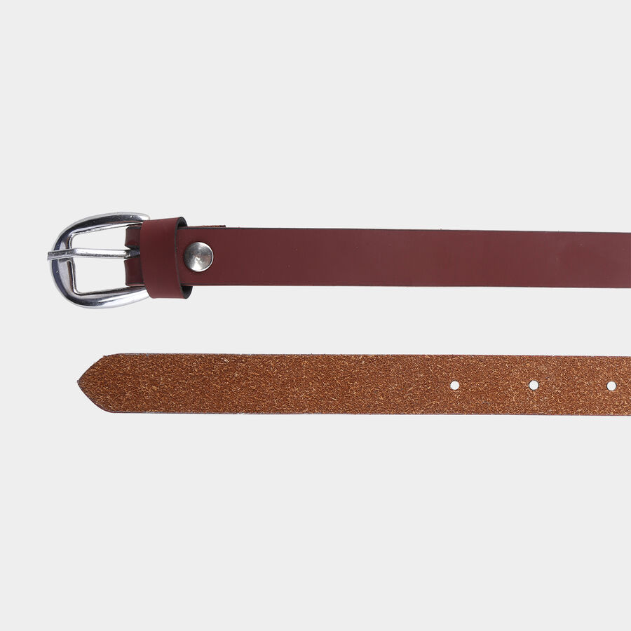 Women Formal Brown PU Belt, , large image number null