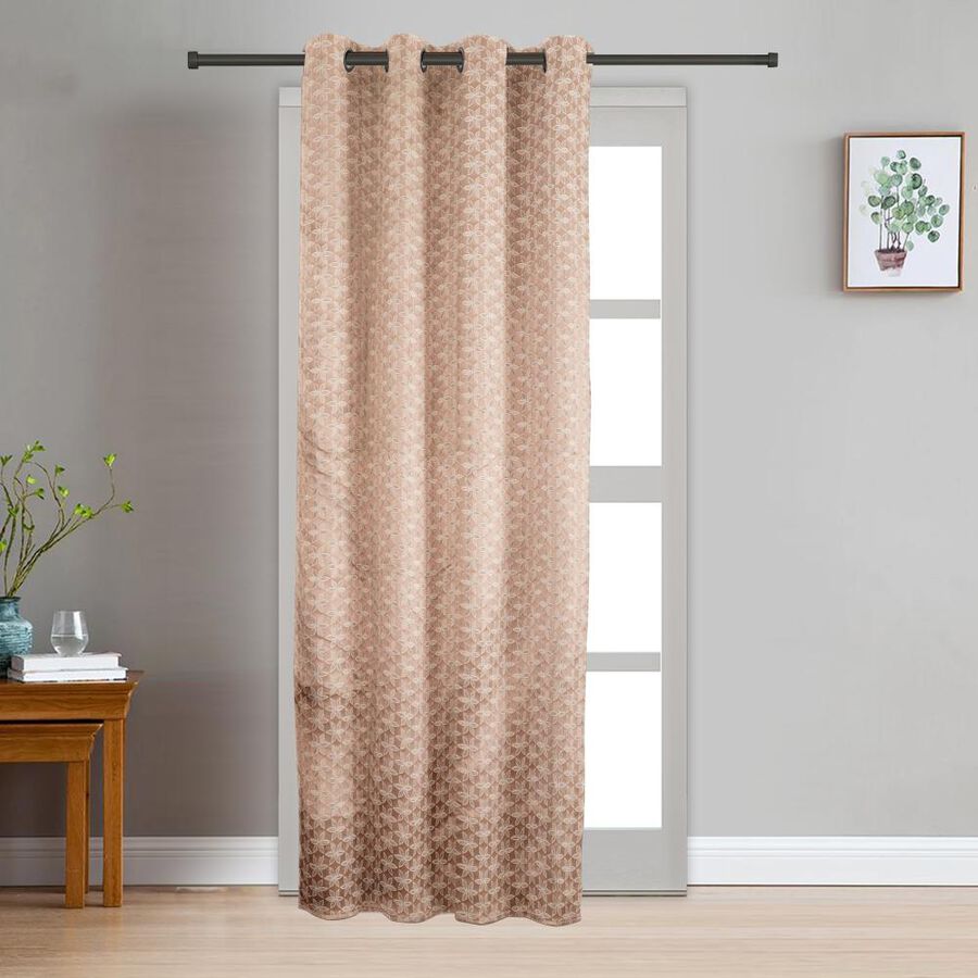 7ft. Peach Microfiber Door Curtain, , large image number null