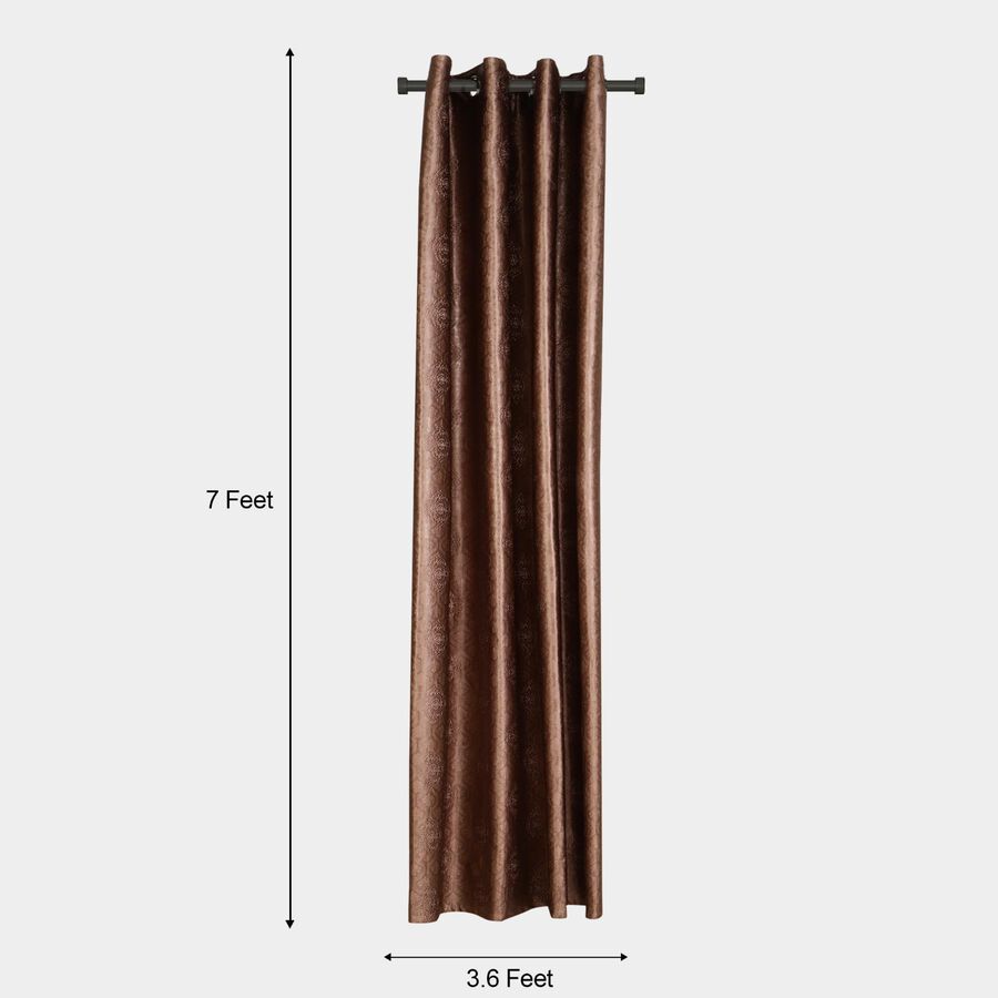 7ft. Brown Microfiber Door Curtain, , large image number null