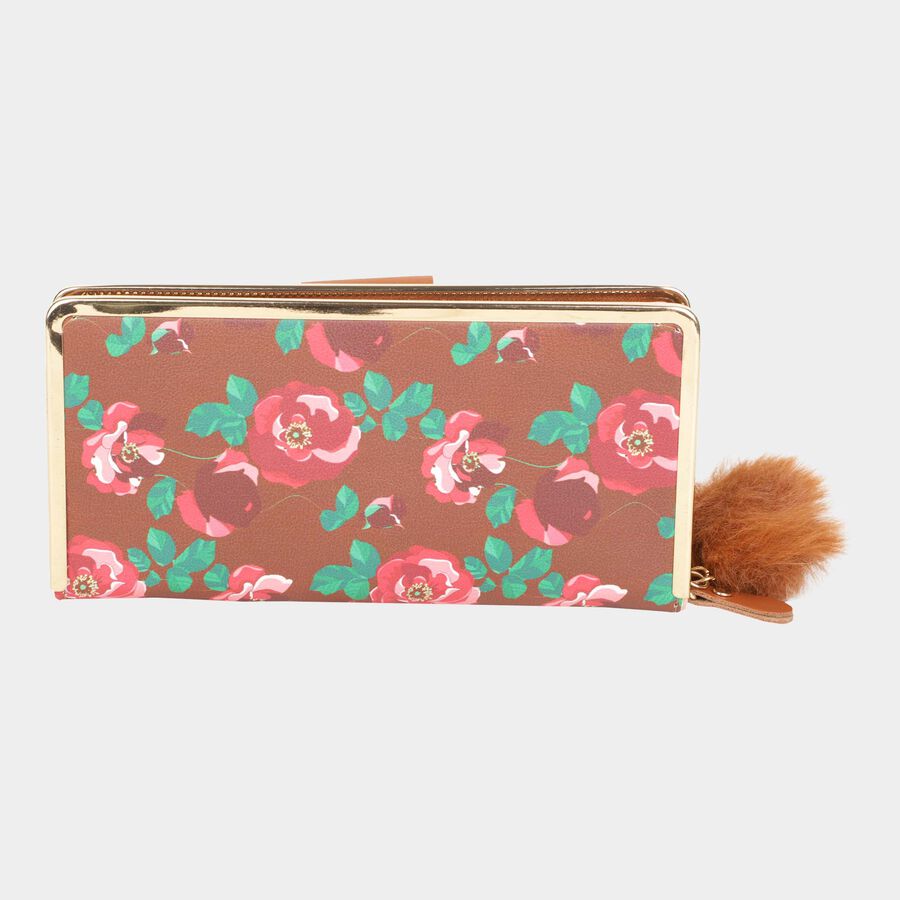 Women's Polyurethane Zipper Hand Pouch, , large image number null