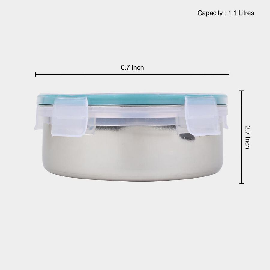 1.1 L Lock & Seal Air-Tight Steel Container, , large image number null