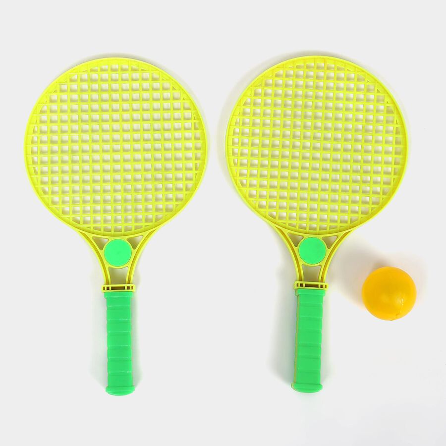 Toy Tennis Racquet Set - Colour/Design May Vary, , large image number null