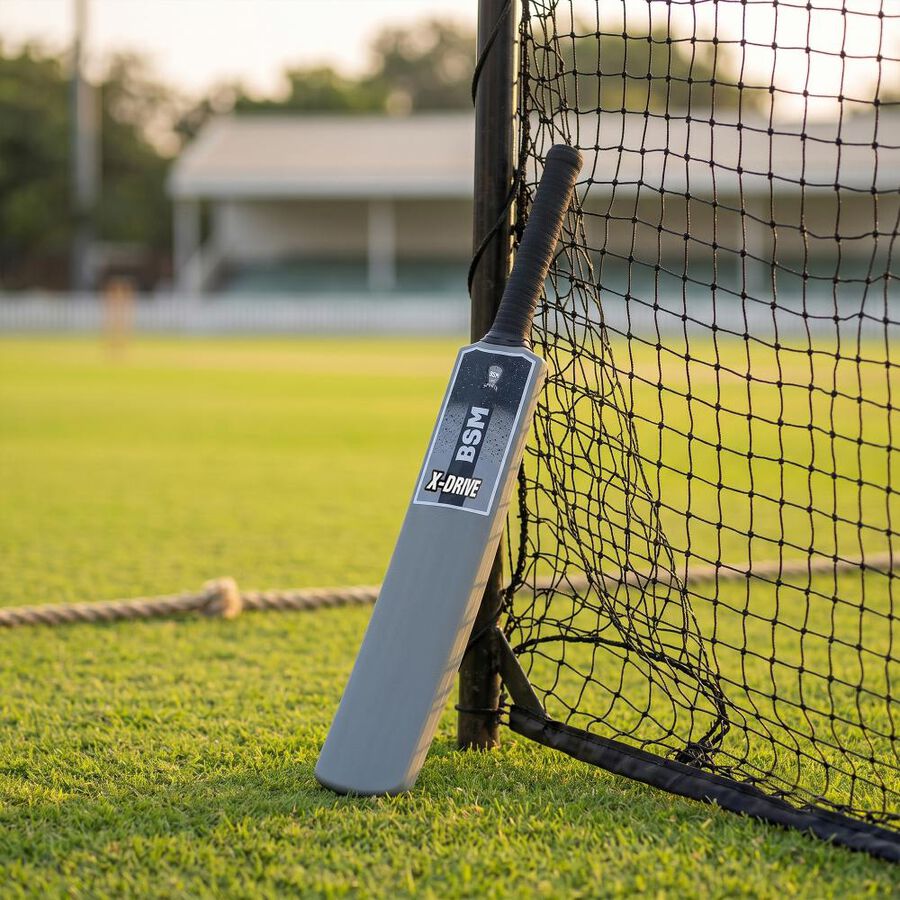 Kid's Dark Grey Cricket Bat, , large