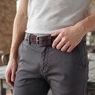 Brown PU Casual Belt, , small
