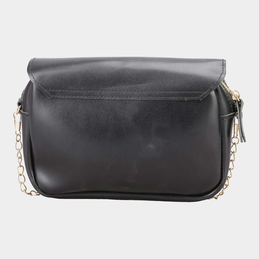 Women's Polyurethane Envelope/Zipper Sling Bag, , large image number null