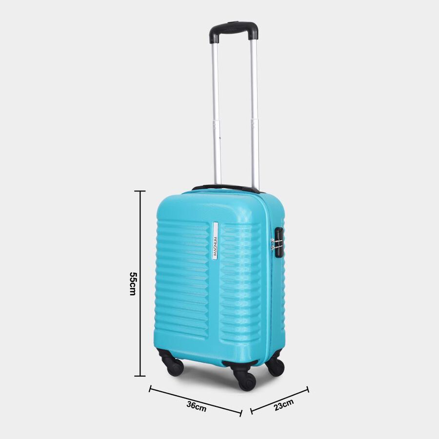 4-Wheel Light Blue Polypropylene Hard Case Trolley, Small + Medium + Large, , large image number null