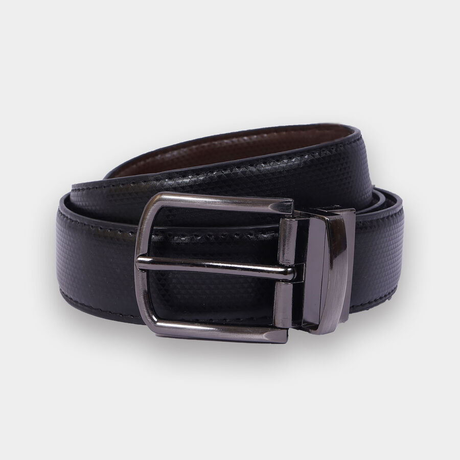 Men's Polyurethane Casual Belt, Size 40, Smooth/Plain, , large image number null