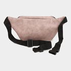Women's Pink Polyurethane Waist Pouch, , small image number null