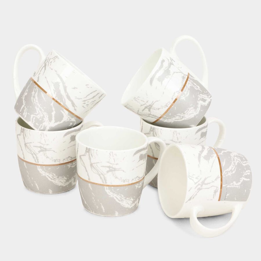 Bone China Mug, 180 ml, Set of 6, , large image number null