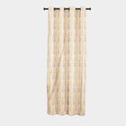 5ft. Bedroom Beige Printed Eyelet Window Curtains, , small image number null