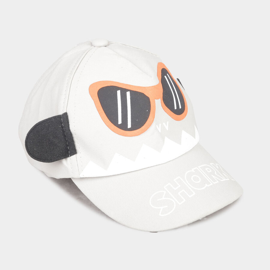 Kids' Grey Nylon/Polyester Cap, , large image number null