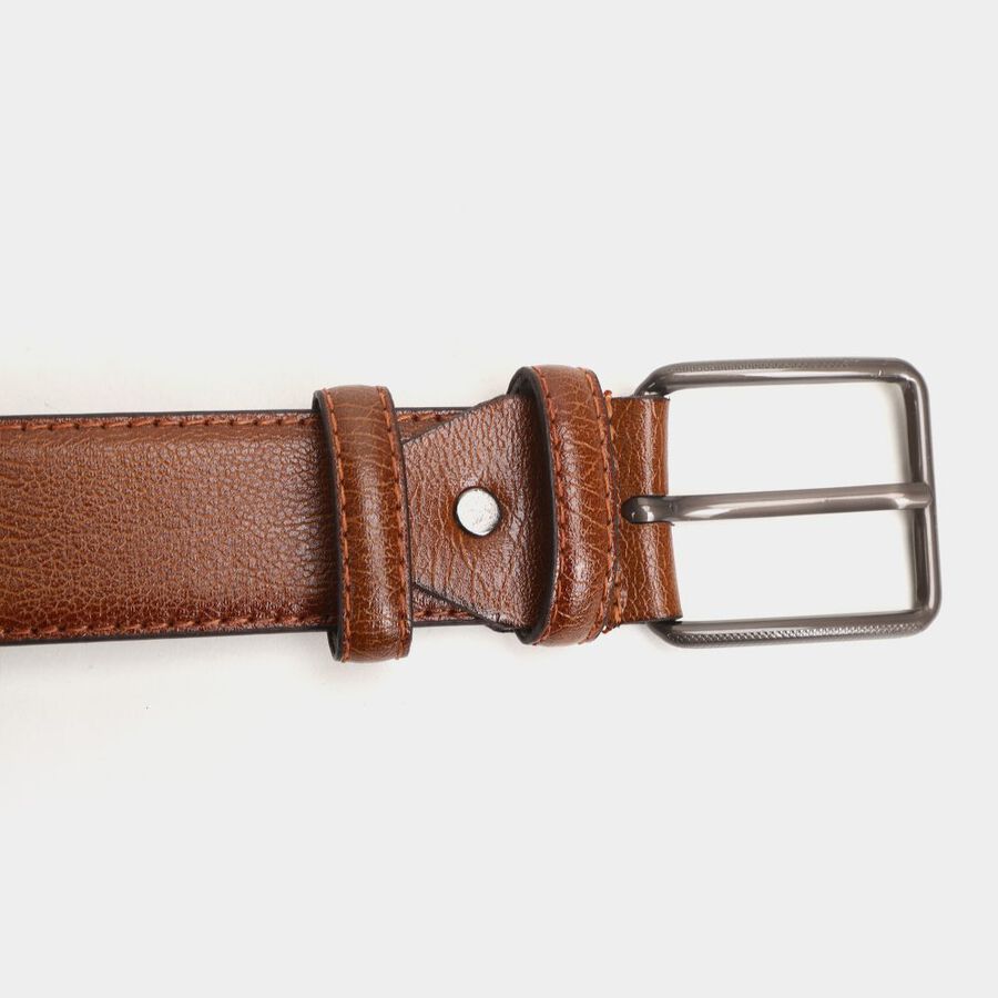 Men's Tan Polyurethane Casual Belt, , large image number null