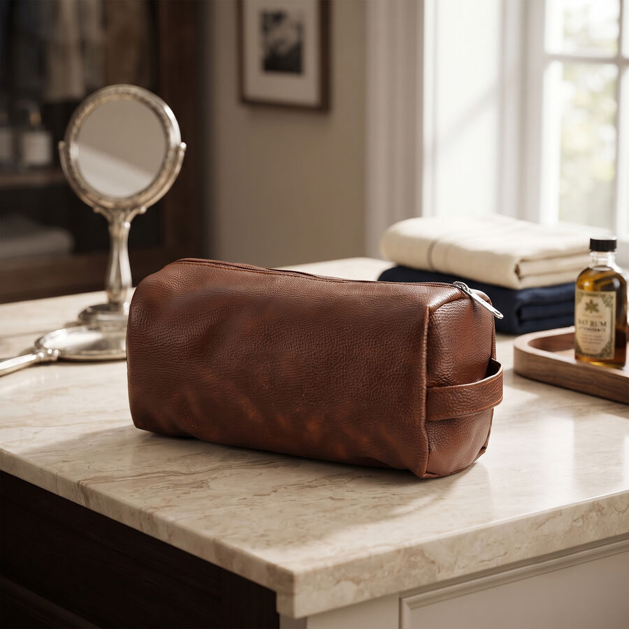 Tan PU Utility Bag , , large