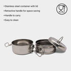 Stainless Steel Clip Tiffin - 2 Pcs., , small image number null