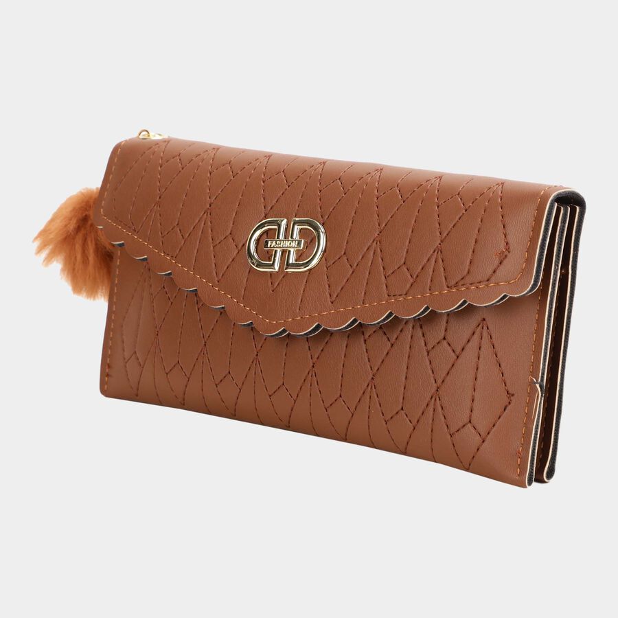 Women's Tan Polyurethane Sling Bag, , large image number null