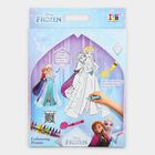 Kid's Frozen Princess Coloring Frame with Oil Pastel Colors , , small