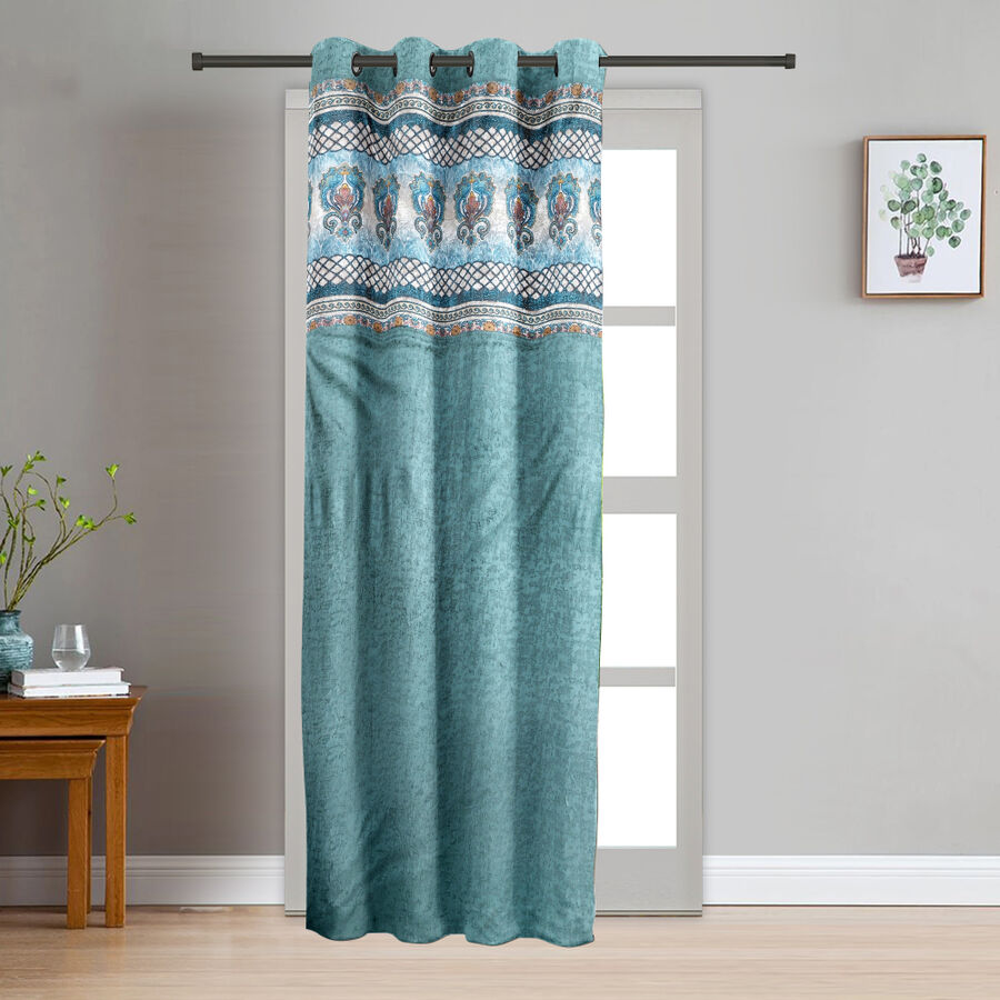 7ft. Dark Green Microfiber Door Curtain, , large image number null
