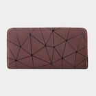 Women's Brown Polyurethane Long Wallet, , small image number null