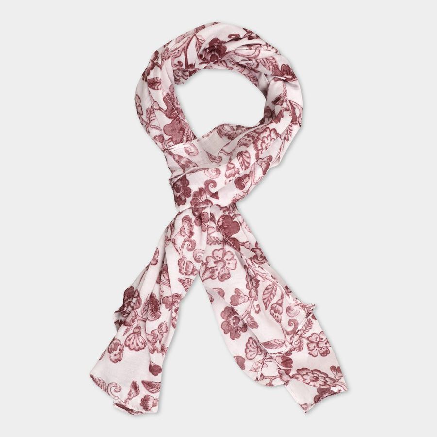 Women's Beige Viscose Scarf, , large image number null