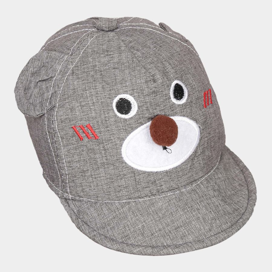 Kids' Grey Nylon Cap, , large image number null