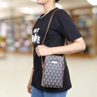 Women's Dark Blue Polyurethane Sling Bag, , small image number null