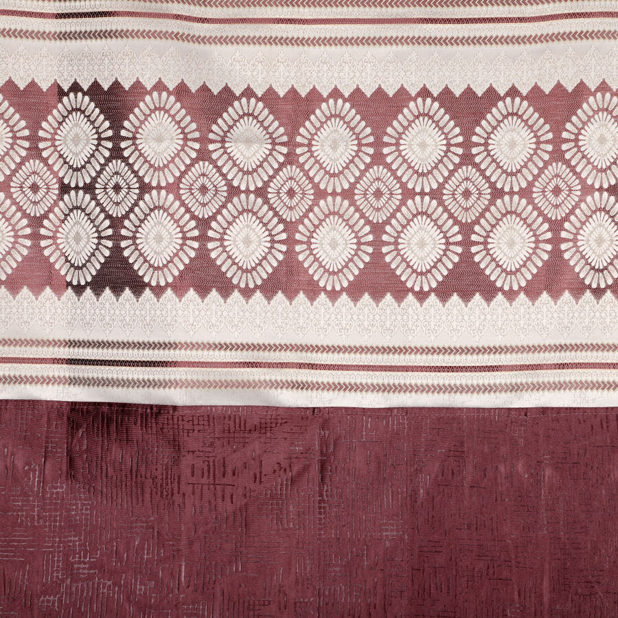 5 ft. Wine Polyester Curtain, , large image number null