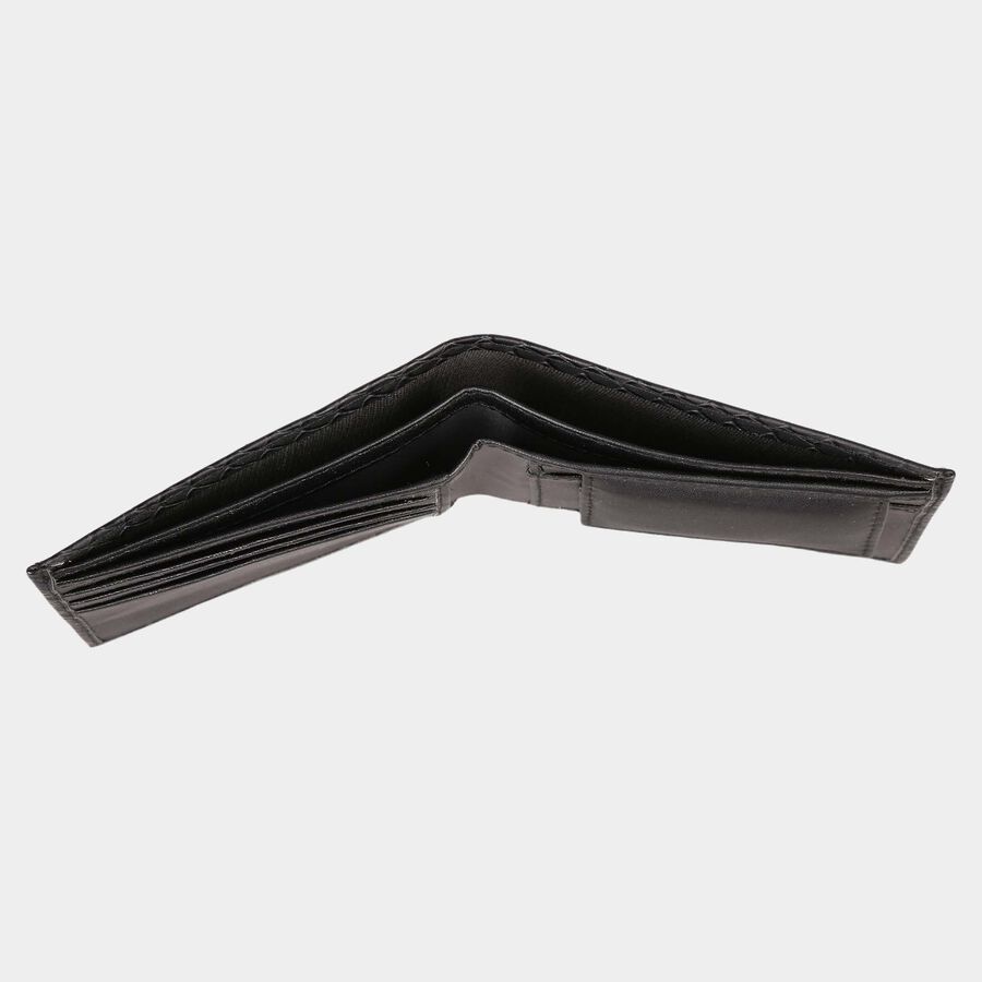 Men's Black Polyurethane Wallet, , large image number null