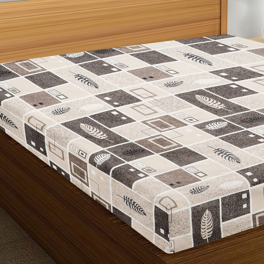 120 GSM Grey Microfiber Double Bedsheet, , large image number null