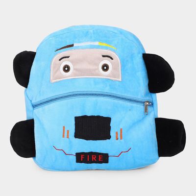 Kid's Cute Fire Engine Plush School Bag