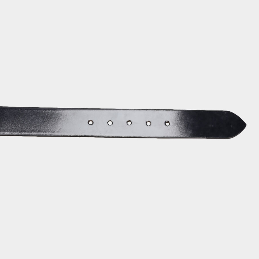 Men's Leather Casual Belt, Size 40, Smooth/Plain, , large image number null