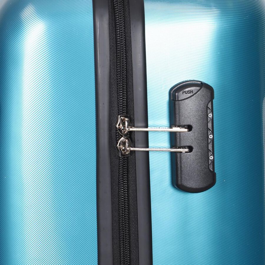 8-Wheel Light Blue Polypropylene Hard Case Trolley, Small, , large image number null