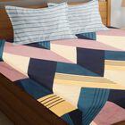 120 GSM Navy Blue Polyester Double Bedsheet, , small image number null