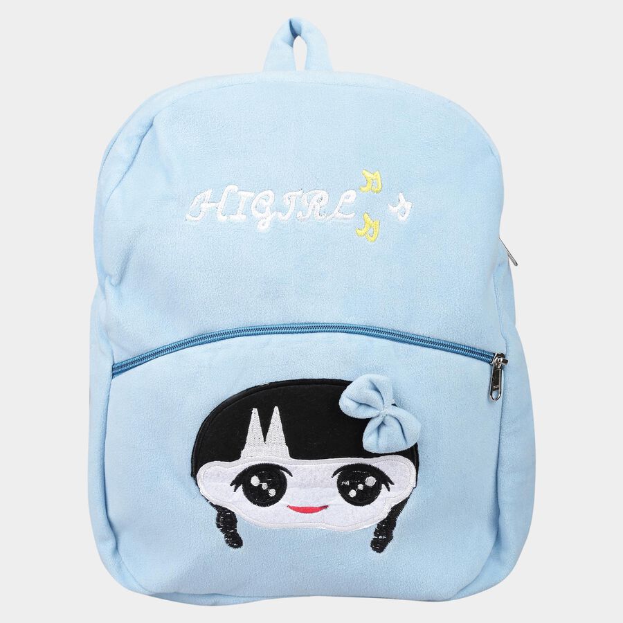 Girl Face Blue Bag, , large image number null