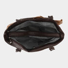 Woman's Brown Polyurethane Bag, , small
