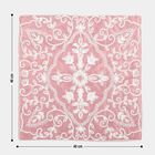 Pink Embroidered Floral Cushion Cover, , small