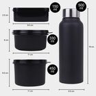 Steel Lunch Box, 4 Containers, 1 Bottle and 1 Bag, , small image number null