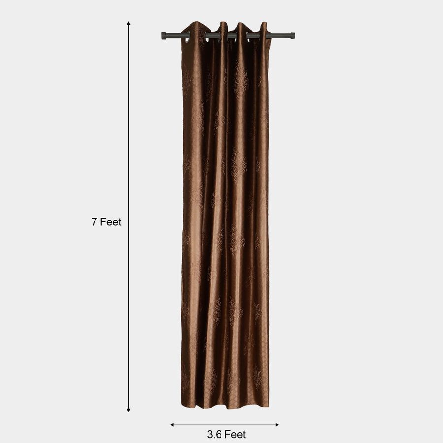 7ft. Brown Microfiber Door Curtain, , large image number null